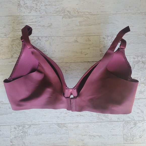 Soma Vanishing Back Full Coverage Lace Trim Bra Size 40D - Picture 5 of 8